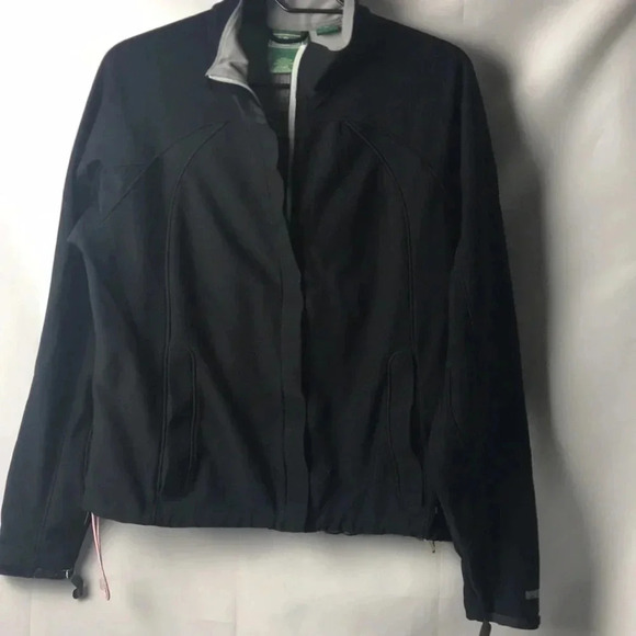 LL BEAN WINDSTOPPER WOMENS SIZE LARGE BLACK JACKET - Picture 2 of 12